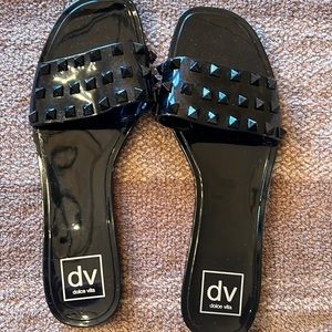 NEVER WORN.   DV/Dolce Vita Skylar. Black studded jelly sandal. 7.